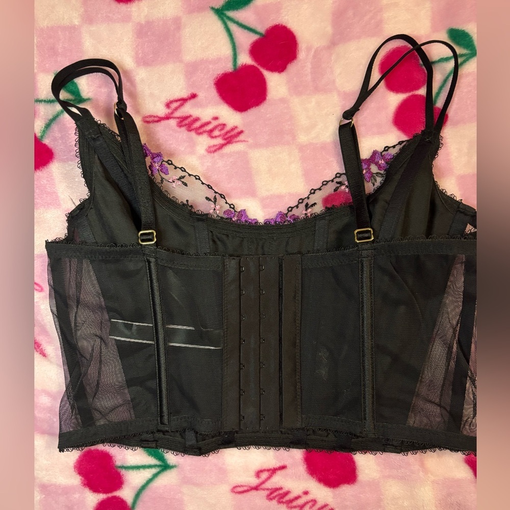 VICTORIA'S SECRET Very Sexy Floral Embroidery Corset Top - Picture 6 of 10
